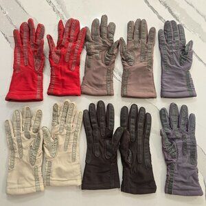 vintage Isotoner Warm-Ups Aris & Woolite One Size Gloves Set Of 5 Multiple Color